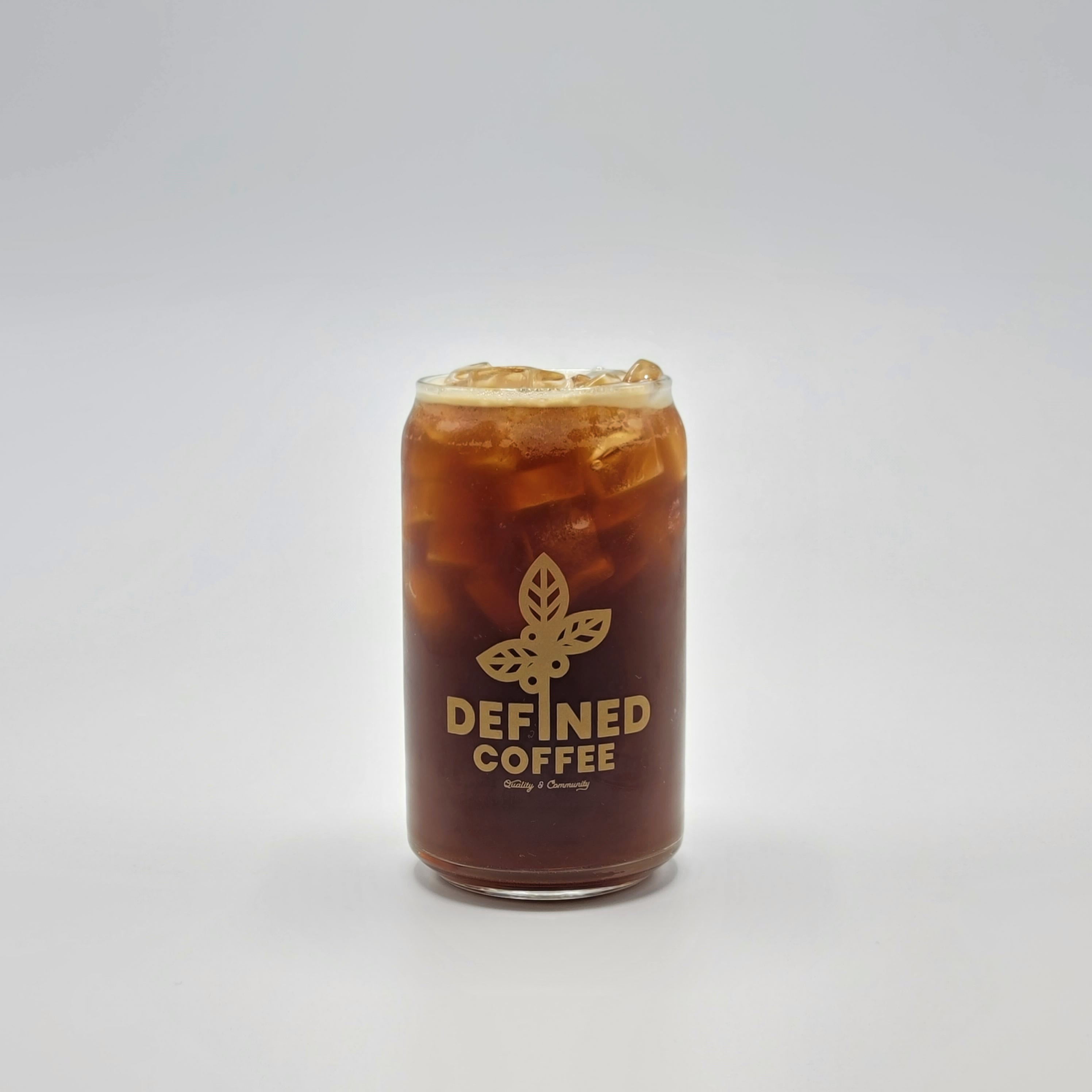 16oz Cold Brew Glass Defined Coffee